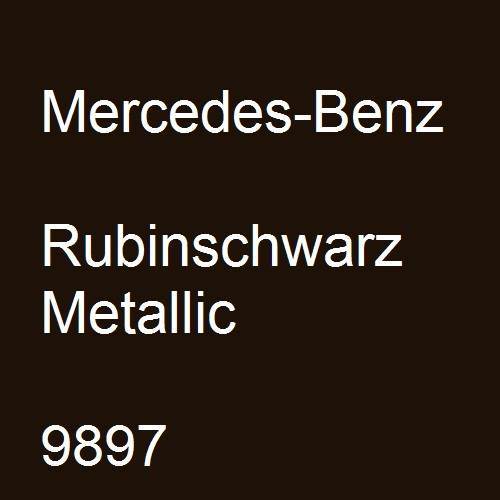 Mercedes-Benz, Rubinschwarz Metallic, 9897.